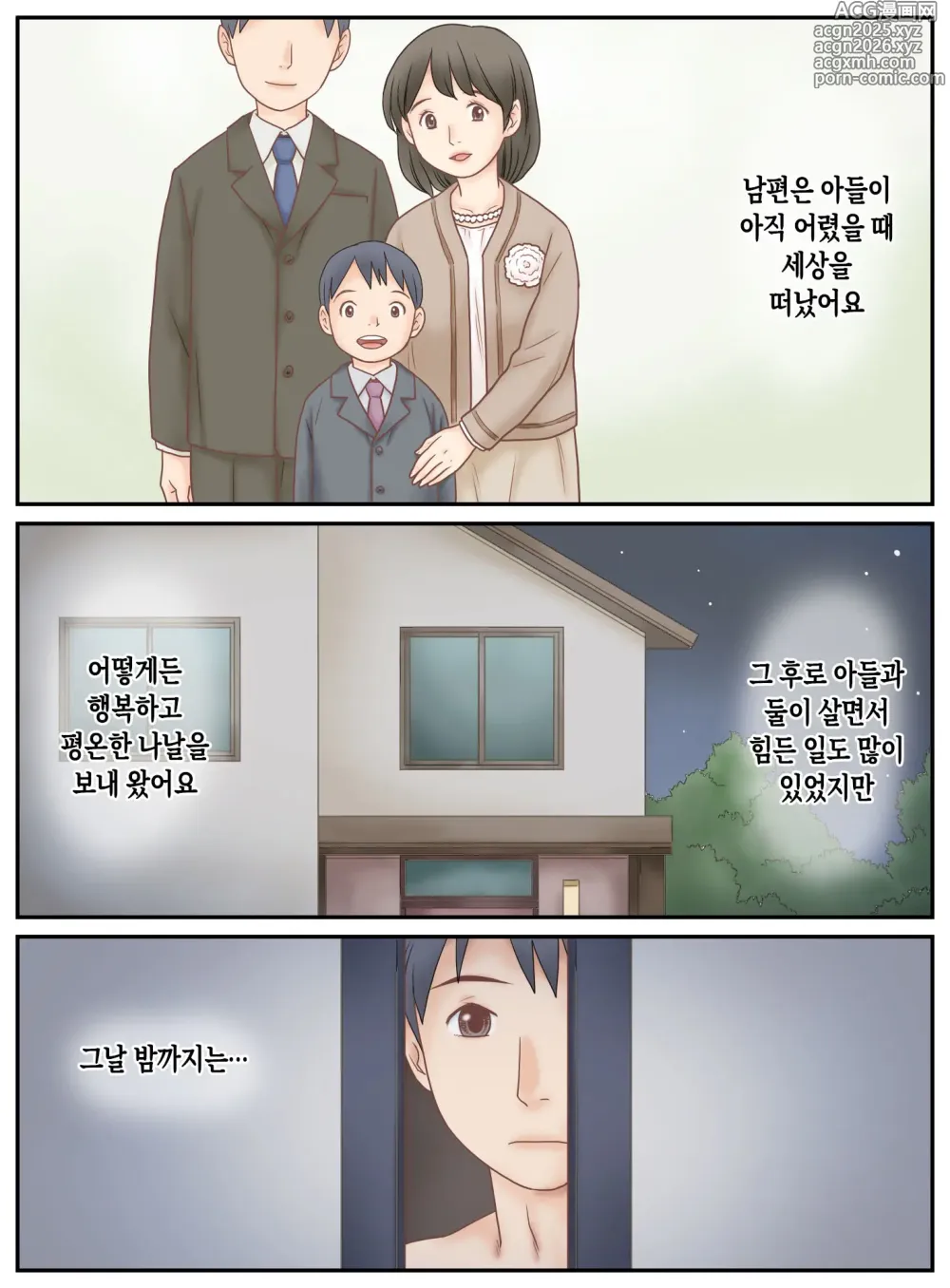 Page 2 of doujinshi 아들에게 들킨 자위