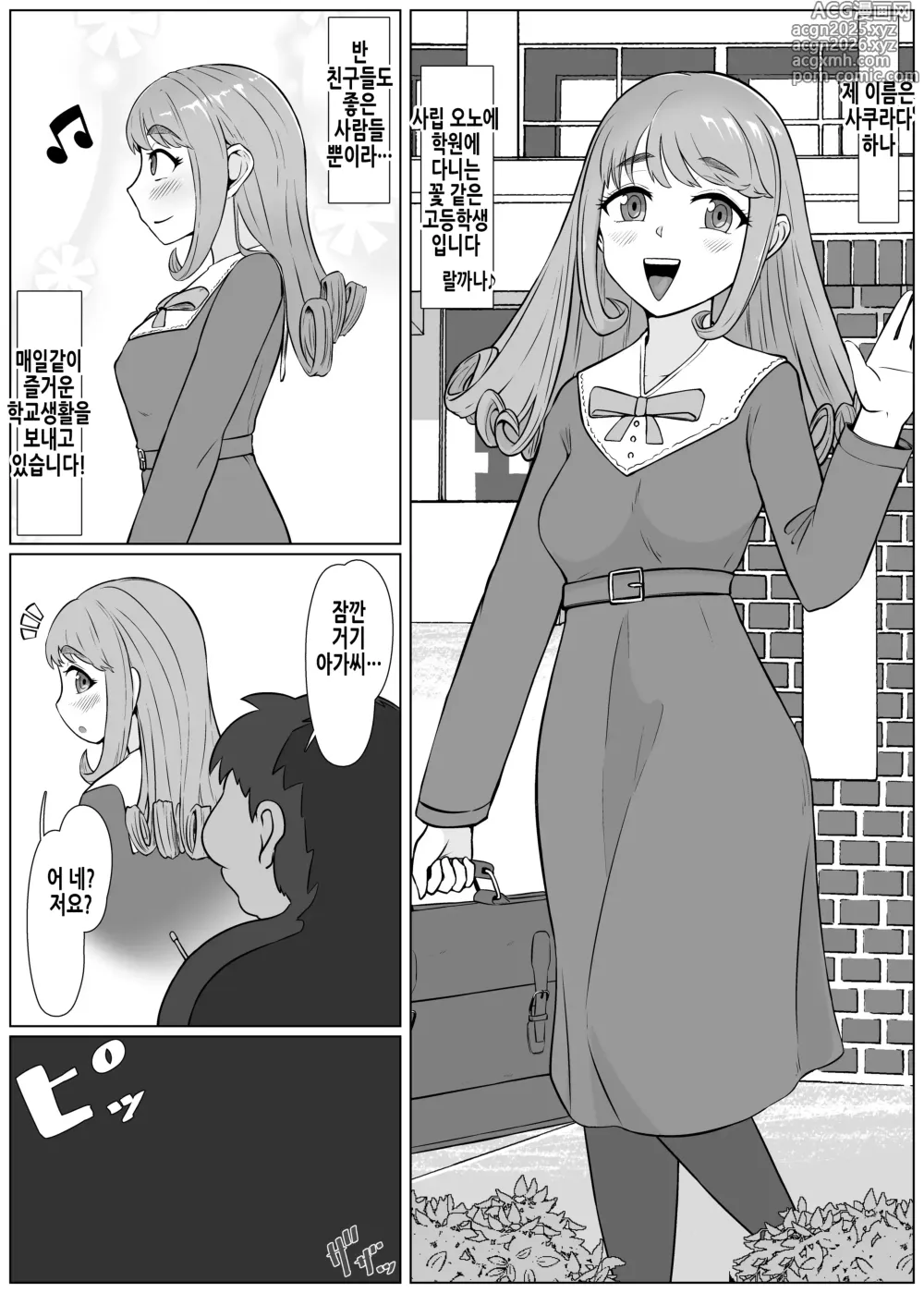 Page 2 of doujinshi 【최면→해제】 나 뭐하고 있었지!? 온실 속 아가씨가 흑빗치로 전락하기까지