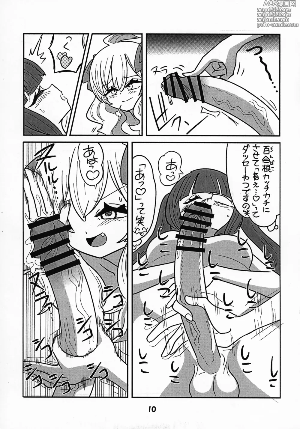 Page 11 of doujinshi Jashin-chan ga Yurine ni ￭ sareru Hon vol. 2