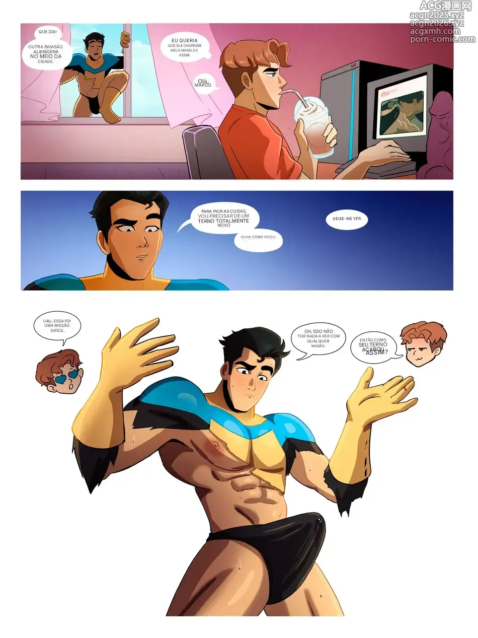 Page 1 of doujinshi Invencível Hentai YAOI GAY PT-BR DON´T GET CAUGHT, LOVE DADDY 2, COOKIE ART