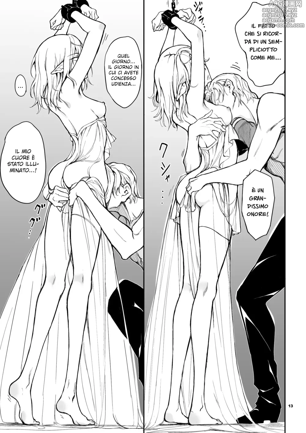 Page 11 of doujinshi Elf Education. Cap 1.
