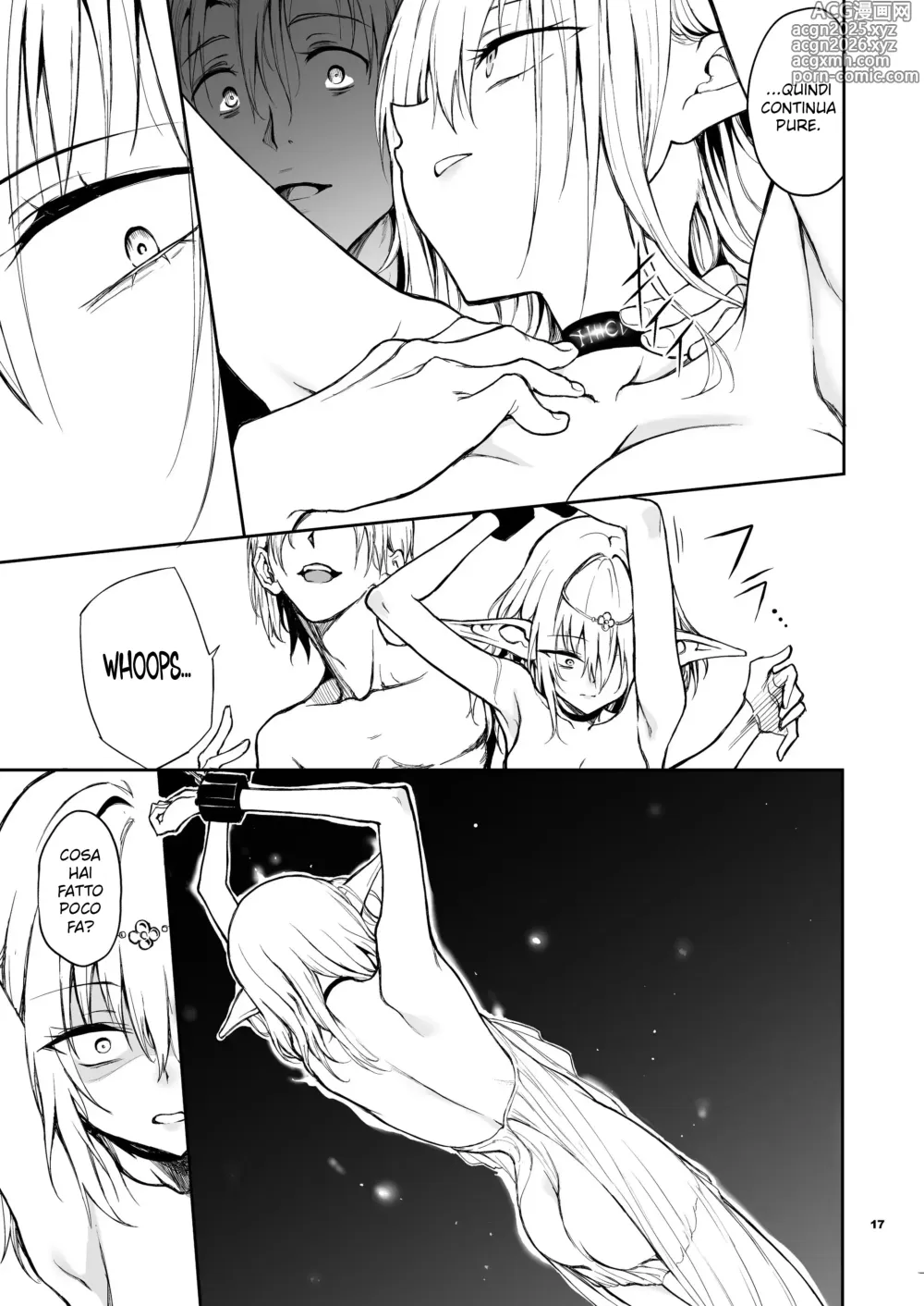 Page 15 of doujinshi Elf Education. Cap 1.