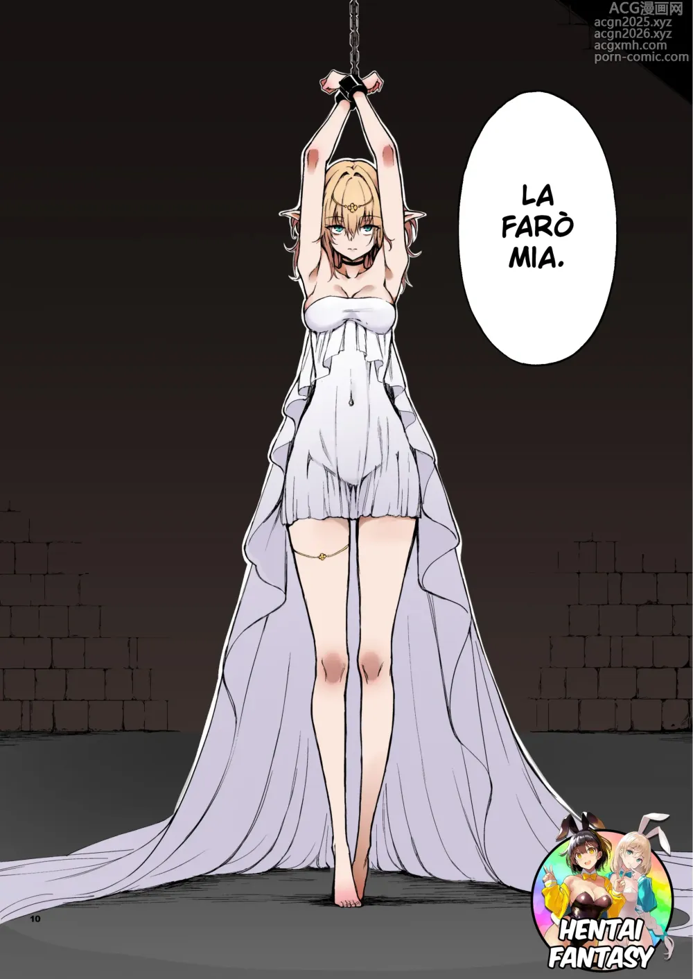 Page 8 of doujinshi Elf Education. Cap 1.