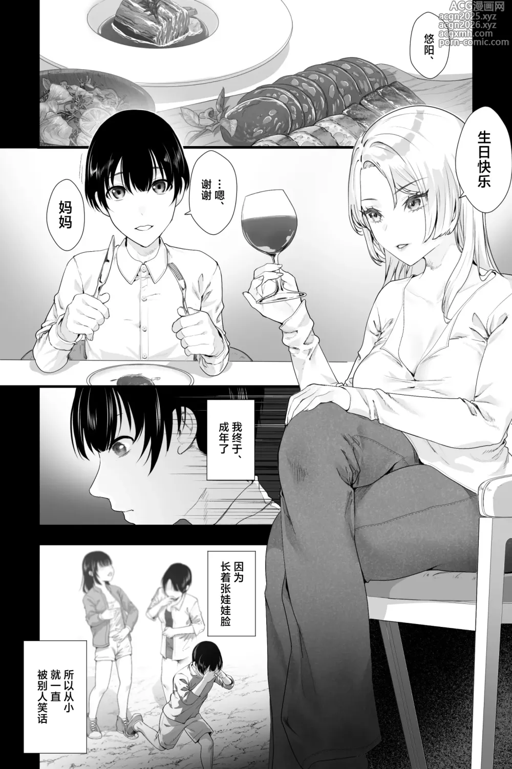 Page 2 of doujinshi 与外国母亲为我破处