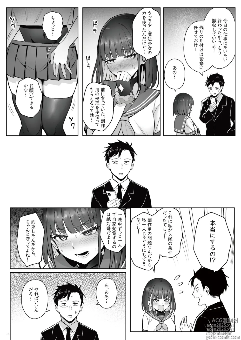 Page 17 of doujinshi Moto Mahou Shoujo no Shigoto Hanashi Ao Zenjitsutan