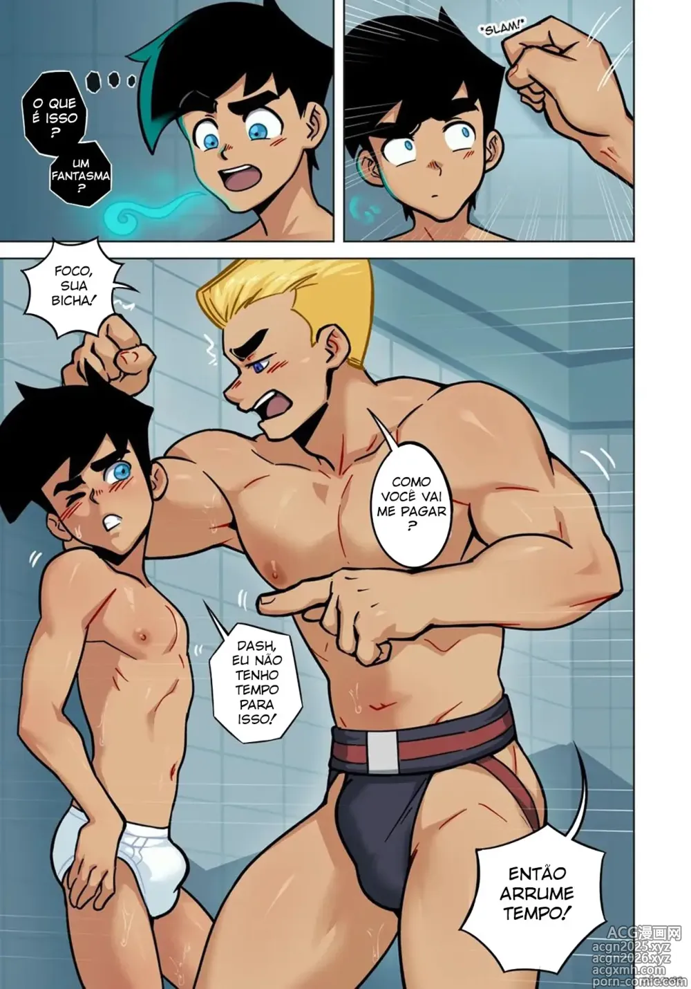 Page 2 of doujinshi Danny Phantom Atividade Para-Anal suiton Danny  x Dash
