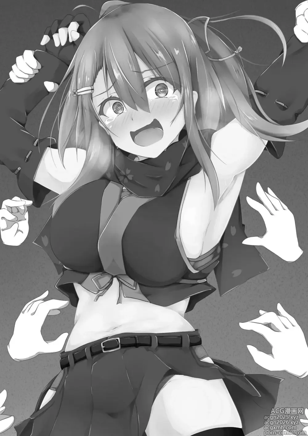 Page 2 of doujinshi Kocho Kocho Jigoku de Kusuguri Taisei 0 ni Naru Tensai Muteki Kunoichi-chan