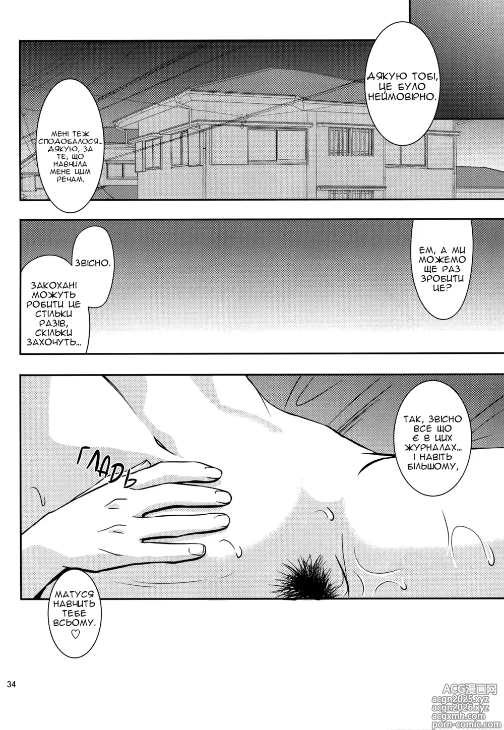 Page 33 of doujinshi Заглиблення в Мамину Нірку 18