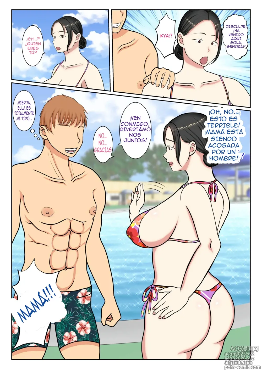 Page 8 of doujinshi El dia En Que El Hijo Menor Perdio la Virginidad Gracias a Su Madre En Traje De Baño