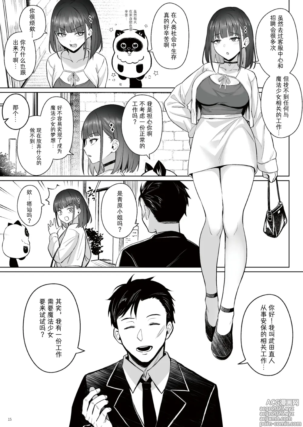 Page 14 of doujinshi 前魔法少女的工作故事 青 前日谈