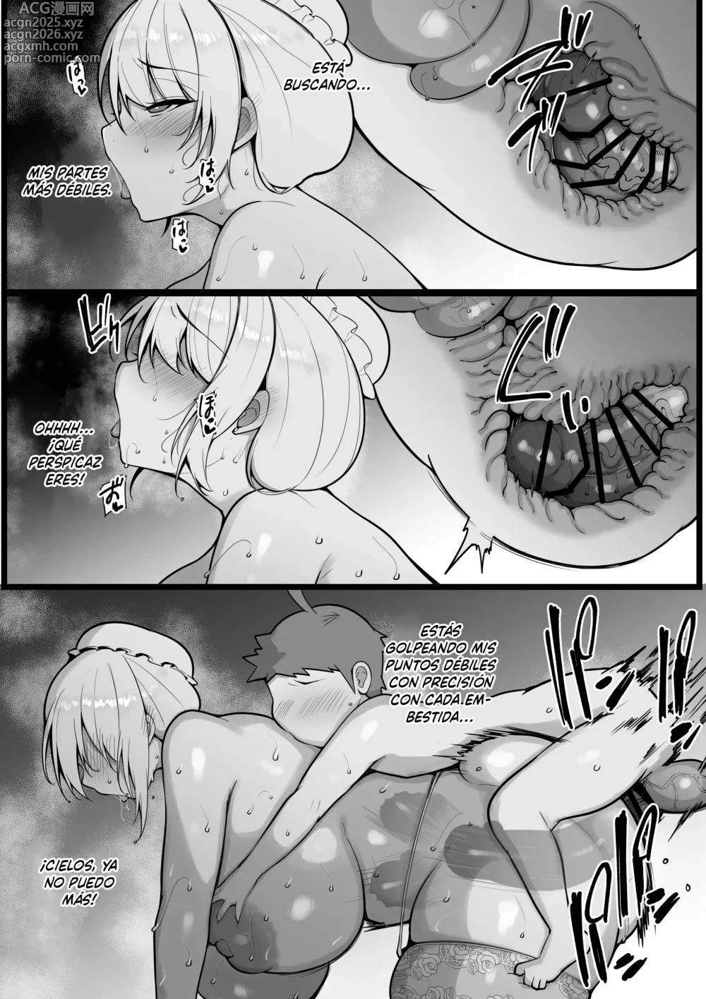Page 27 of doujinshi ¡No Hay Manera de que Alguien Como yo Caiga Ante un Joven Amo Fracasado Cuyo Único Mérito es Tener un Pene Impresionante!