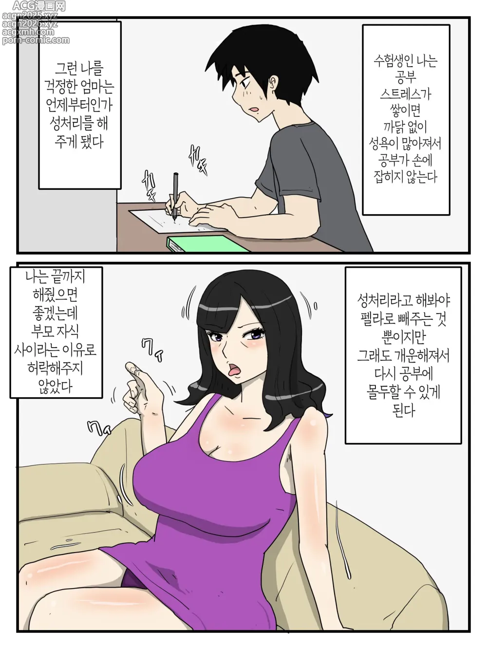 Page 2 of doujinshi 엄마의 성 처리 펠라에 이어 질내사정 섹스까지 하고 싶다