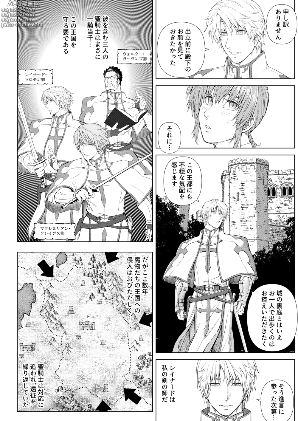Page 8 of doujinshi Kishi to Ouji no Himitsu no Yoru