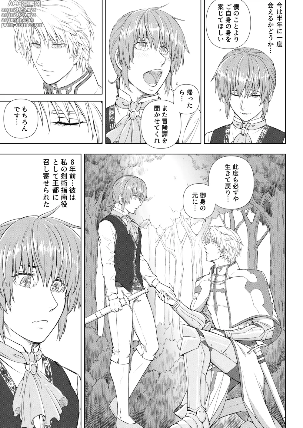 Page 9 of doujinshi Kishi to Ouji no Himitsu no Yoru