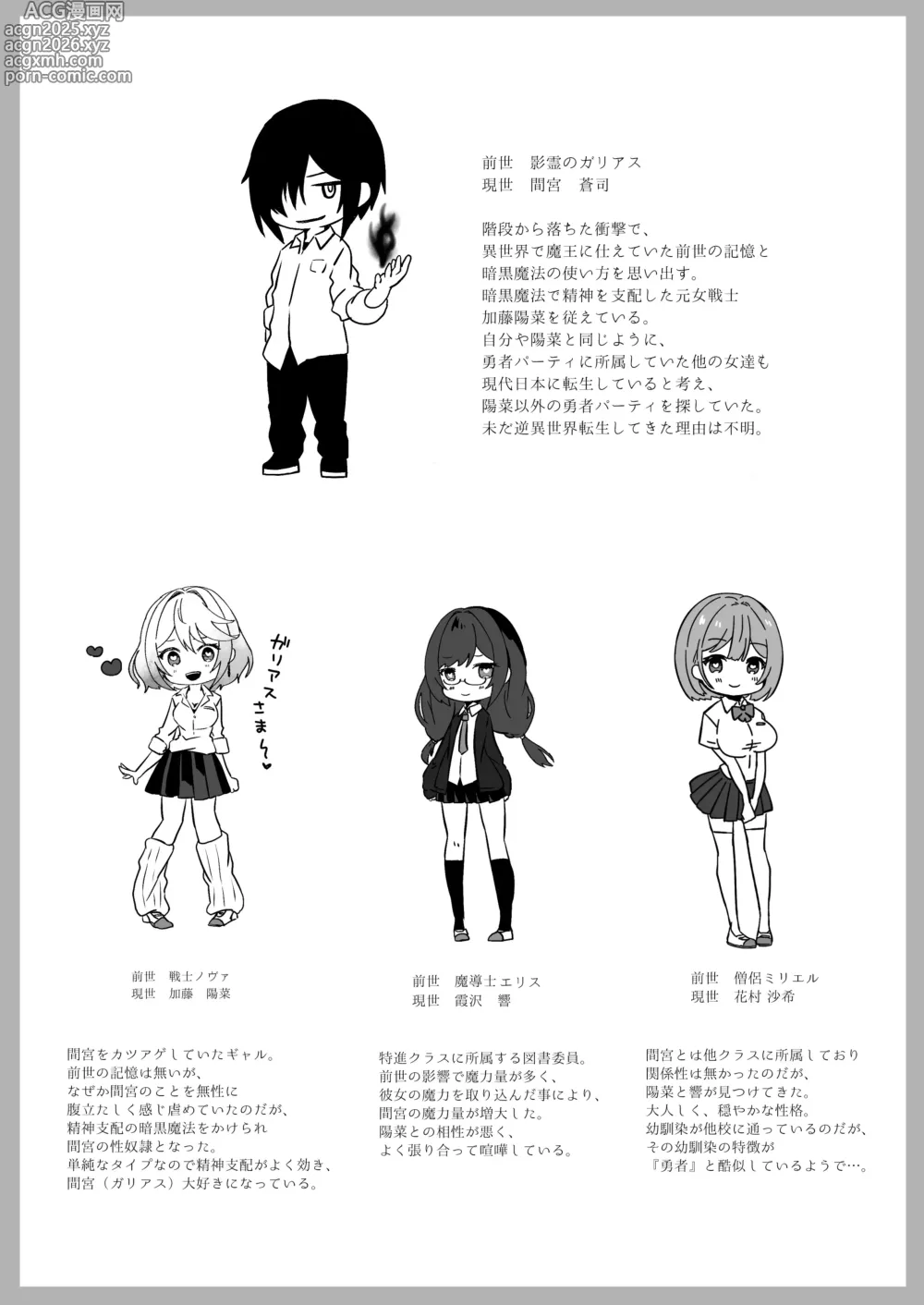 Page 7 of doujinshi Isekai kara Tensei shita Ore wa Yami no Chikara de Yuusha Party ni Fukushuu suru ~Yuusha Hen~