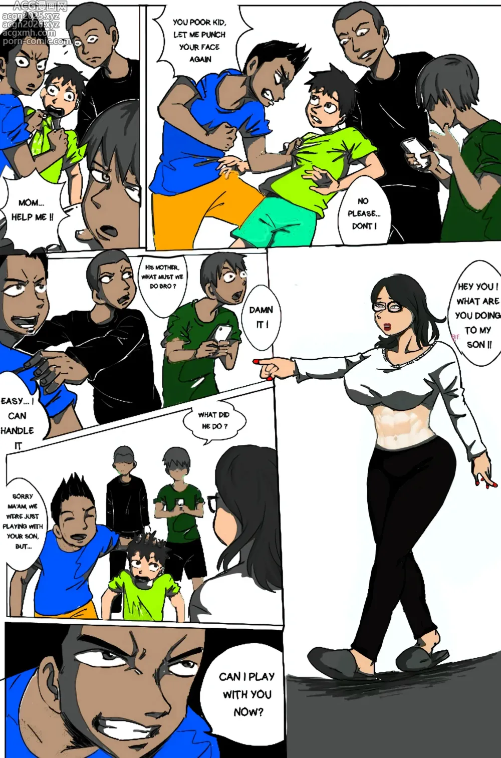 Page 3 of manga Hot moms vs Bad children