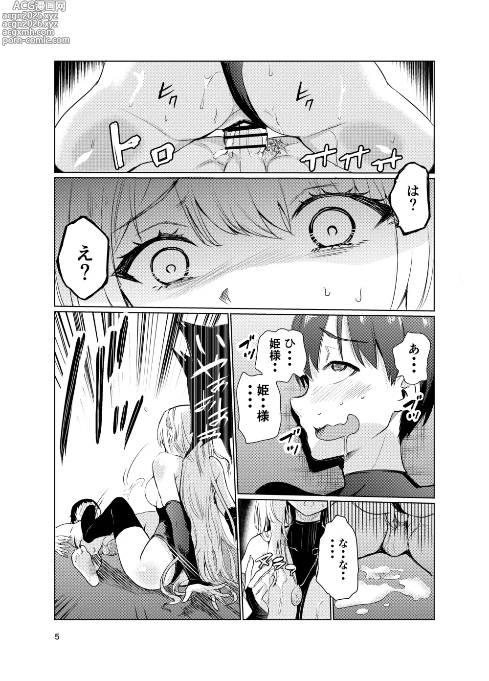 Page 4 of doujinshi Kyouran no Toubatsu Hime Daria 3