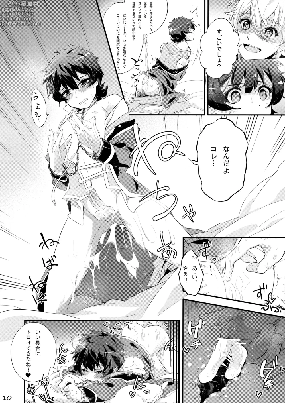 Page 9 of doujinshi Makura Eigyou de Heart o Shuffle
