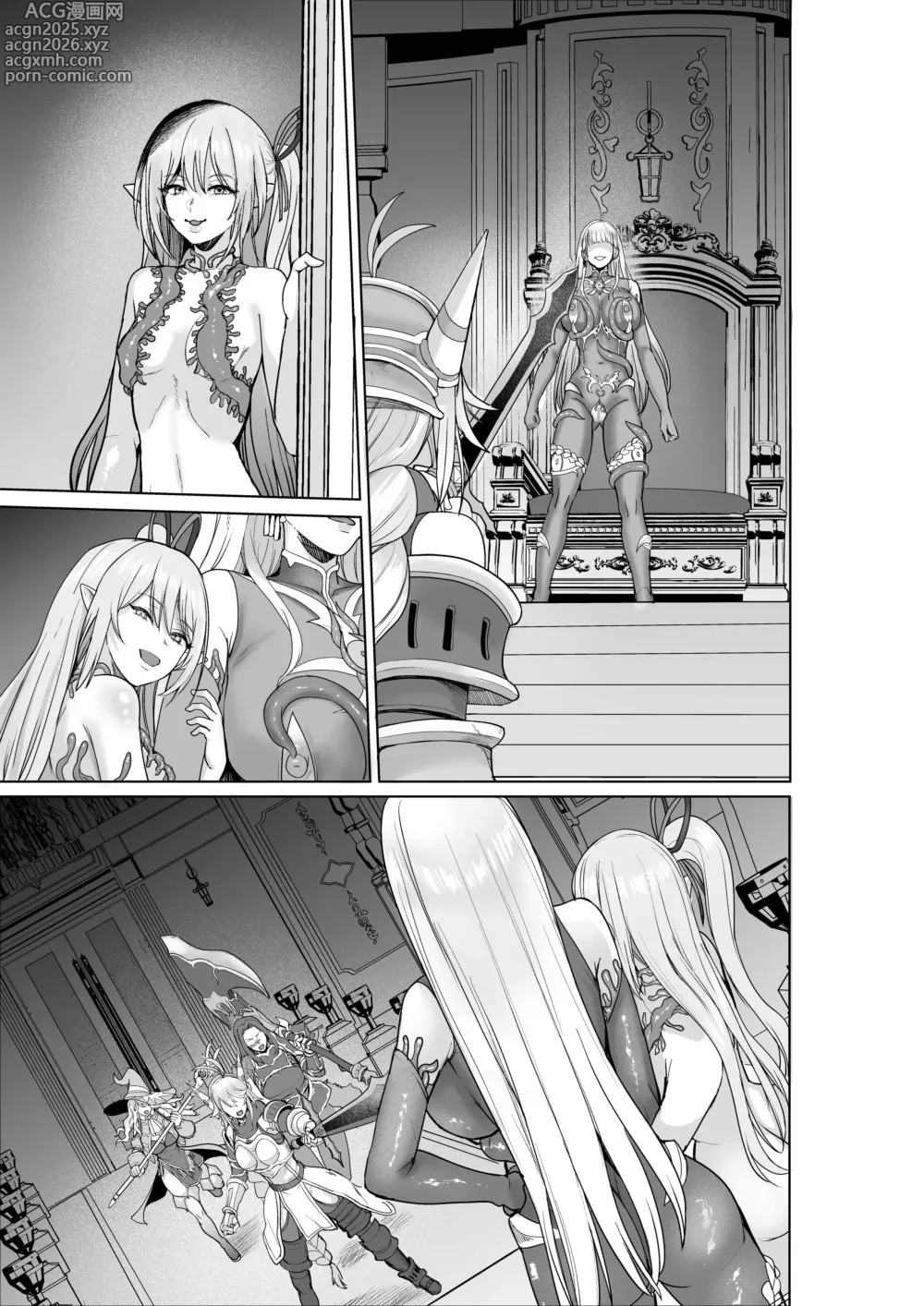 Page 186 of doujinshi Cursed Underwear Reincarnation ~The heroines are parasitized by tentacle underwear~