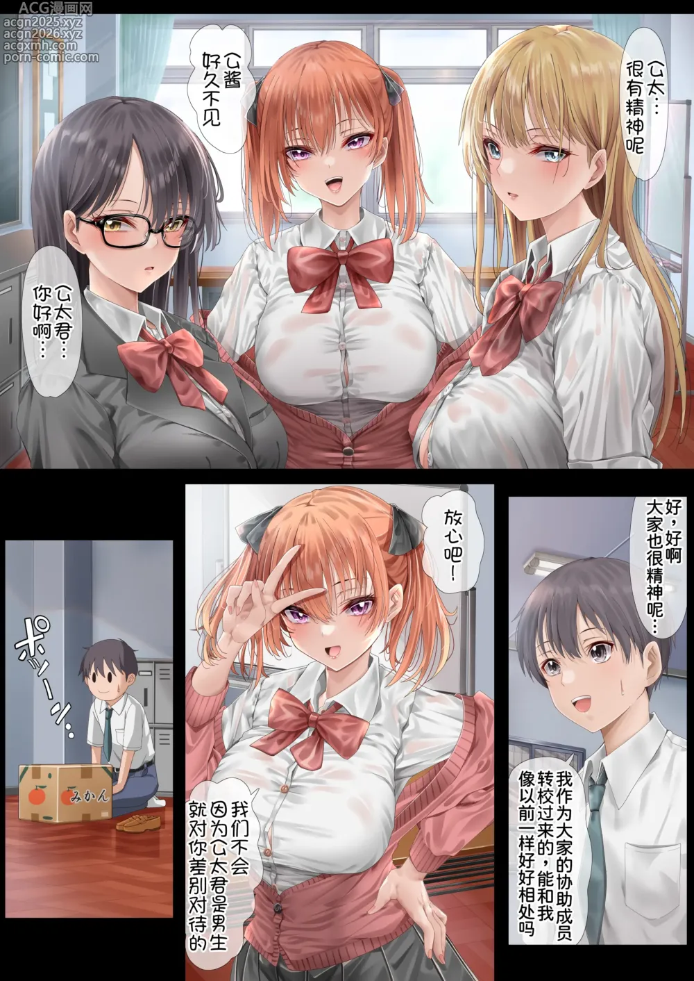 Page 6 of doujinshi ハーレム女学院生徒会巨乳幼馴染達をがちがちチンポで完堕ちさせた話。