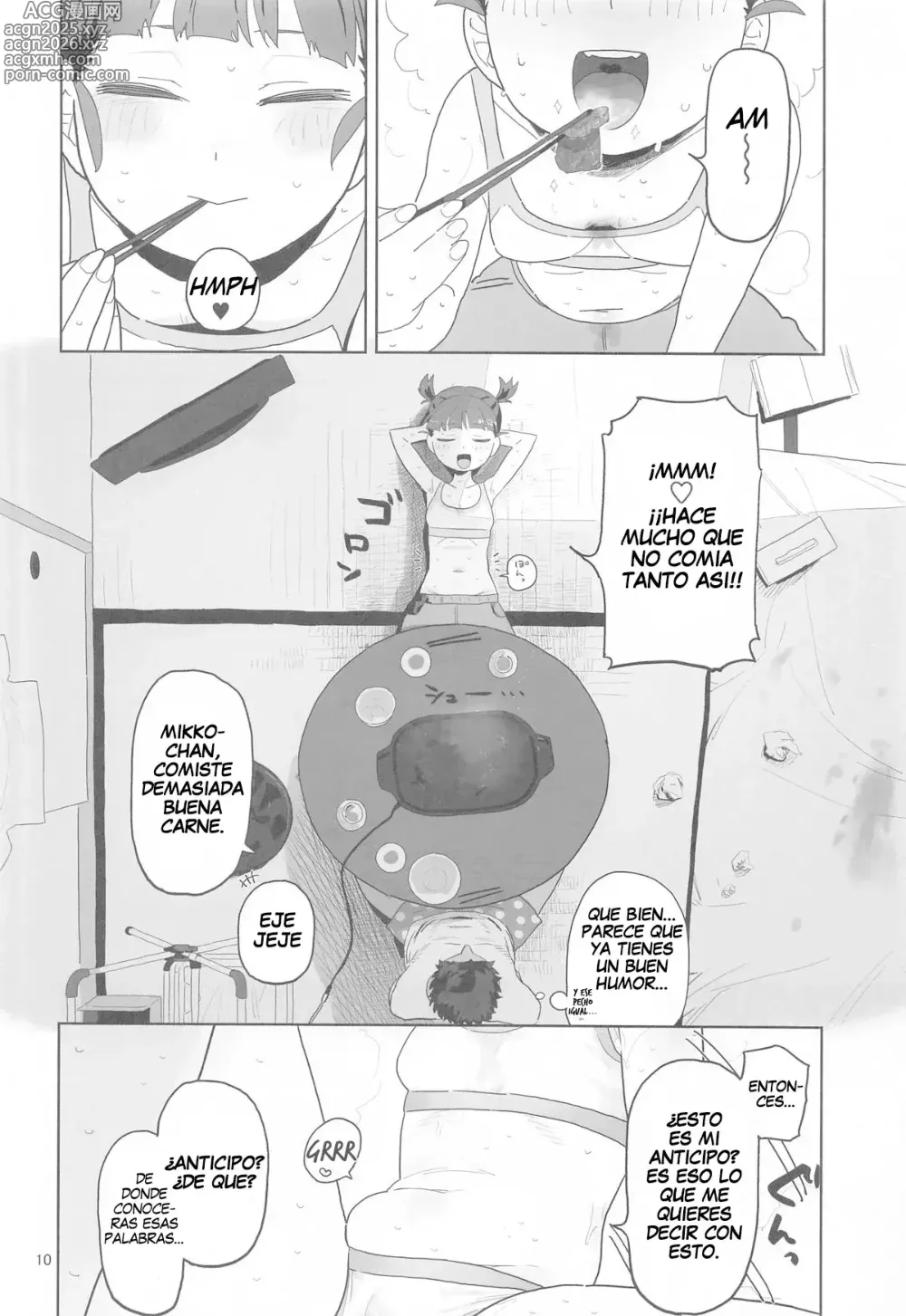 Page 9 of doujinshi Con Mikko sólo es sexo, comer y dormir.