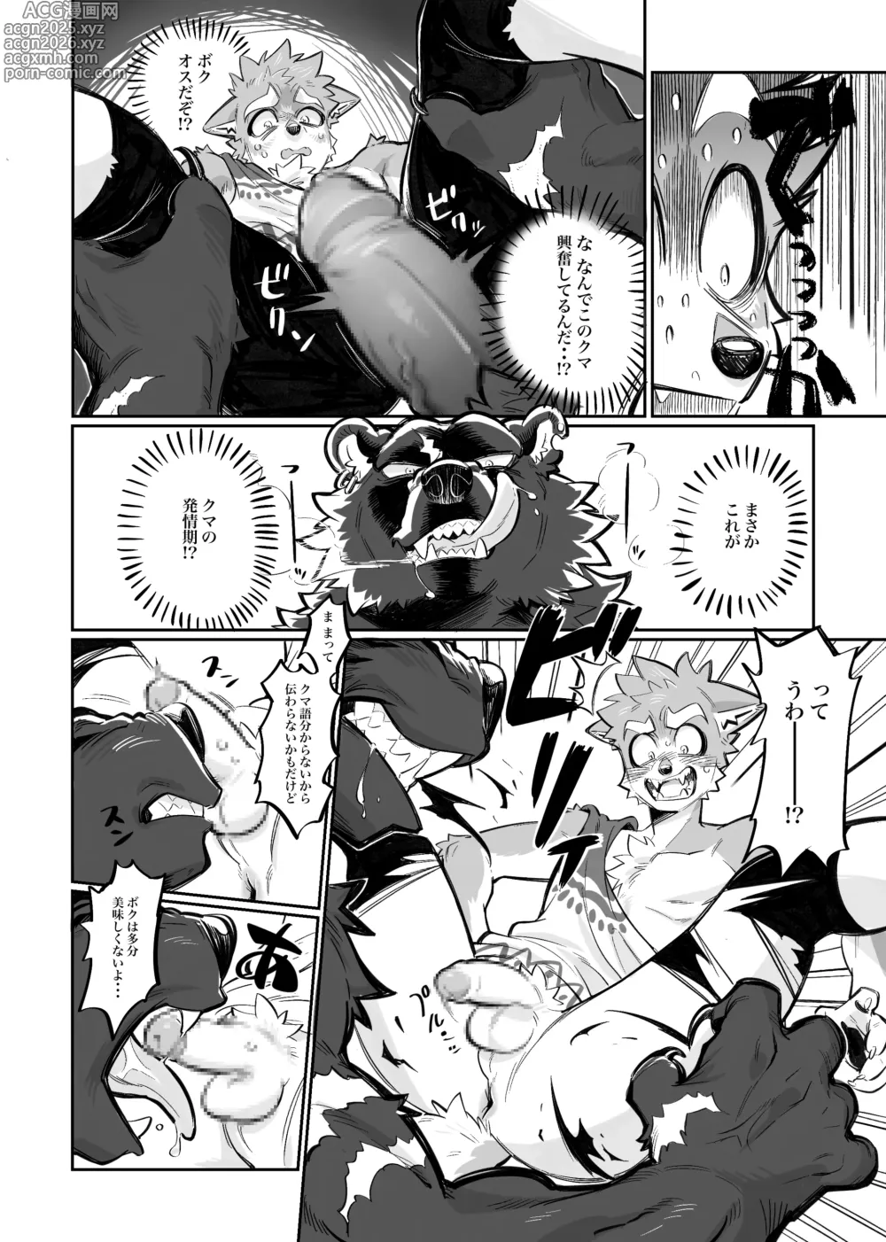 Page 4 of doujinshi Kuma to Ookami 1 & 2