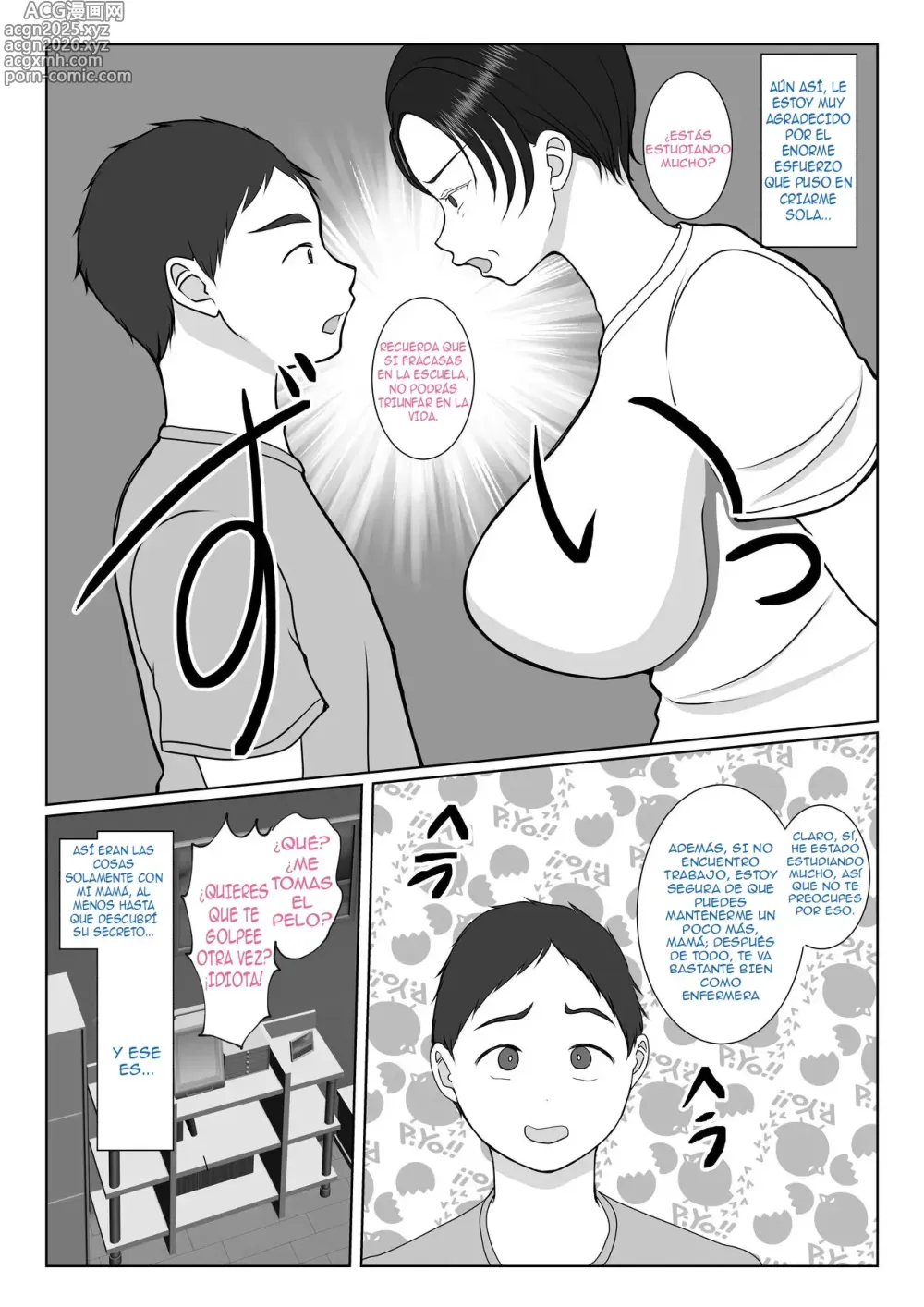 Page 4 of doujinshi La Historia de Como Mi Testaruda Madre Enfermera Se Convirtió En mi Novia