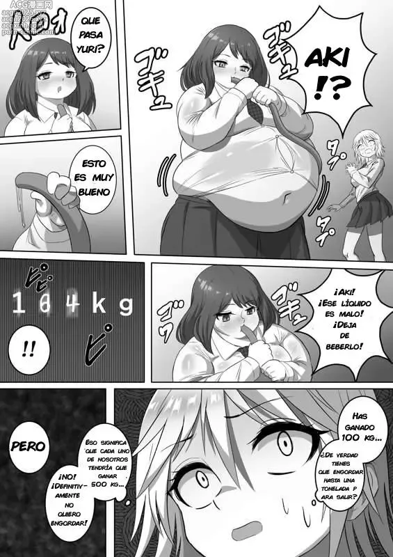 Page 2 of doujinshi Rooms you have to fatten up to 1 ton to get out