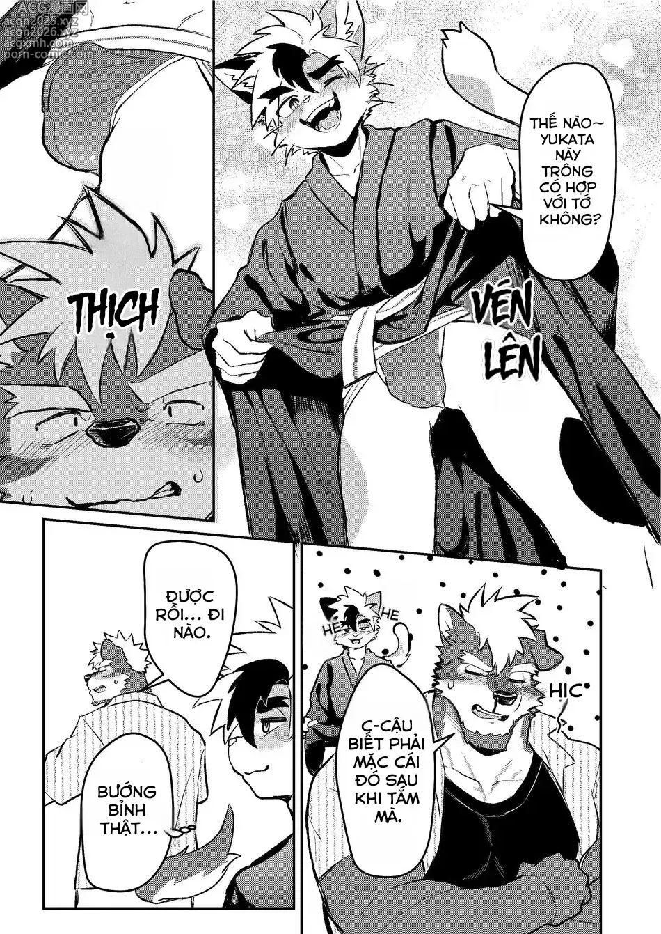 Page 4 of doujinshi Inside the Hotspring, the voices melt away