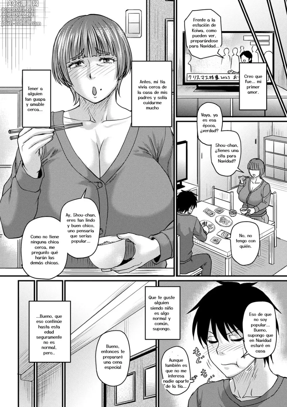 Page 2 of manga Viviendo solos, mi tía y yo