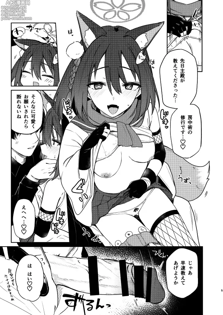 Page 5 of doujinshi Izuna to Tokkun suru Hon