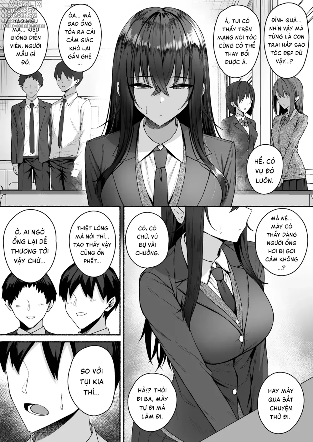 Page 11 of doujinshi Sau khi cùng đám gyaru hoán đổi giới tính, tôi dần thức tỉnh bản năng phái nữ