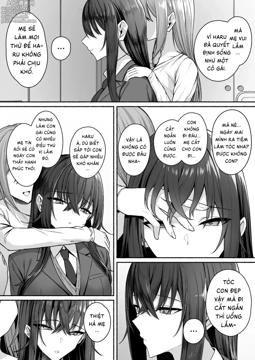 Page 9 of doujinshi Sau khi cùng đám gyaru hoán đổi giới tính, tôi dần thức tỉnh bản năng phái nữ
