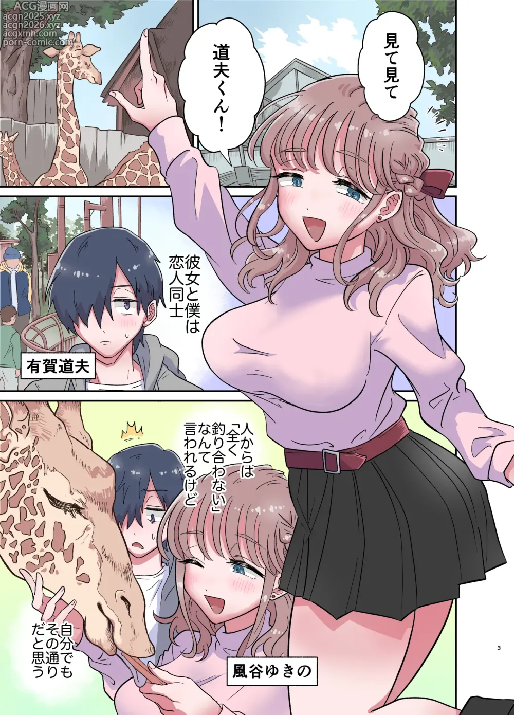 Page 3 of doujinshi Yurufuwa Futanari Kanojo to Amaama Gyaku Anal Ecchi