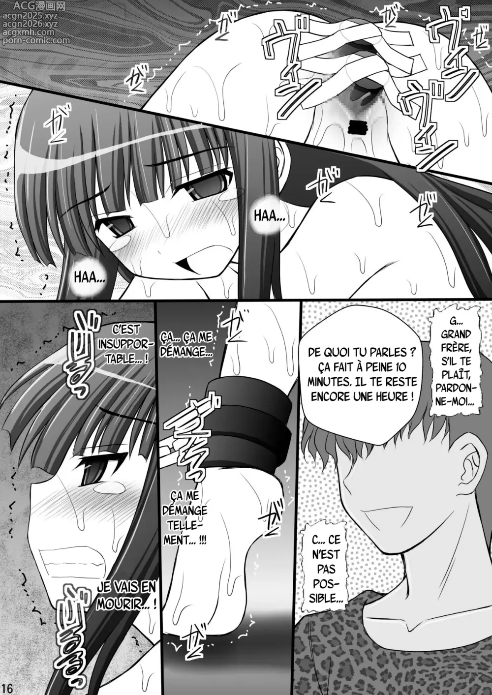 Page 15 of doujinshi Rouleau infernal illustré de torture des jeunes ninjas en détresse - Mode obscène, Partie 2 : Ikaruga, Yagyu et Hibari
