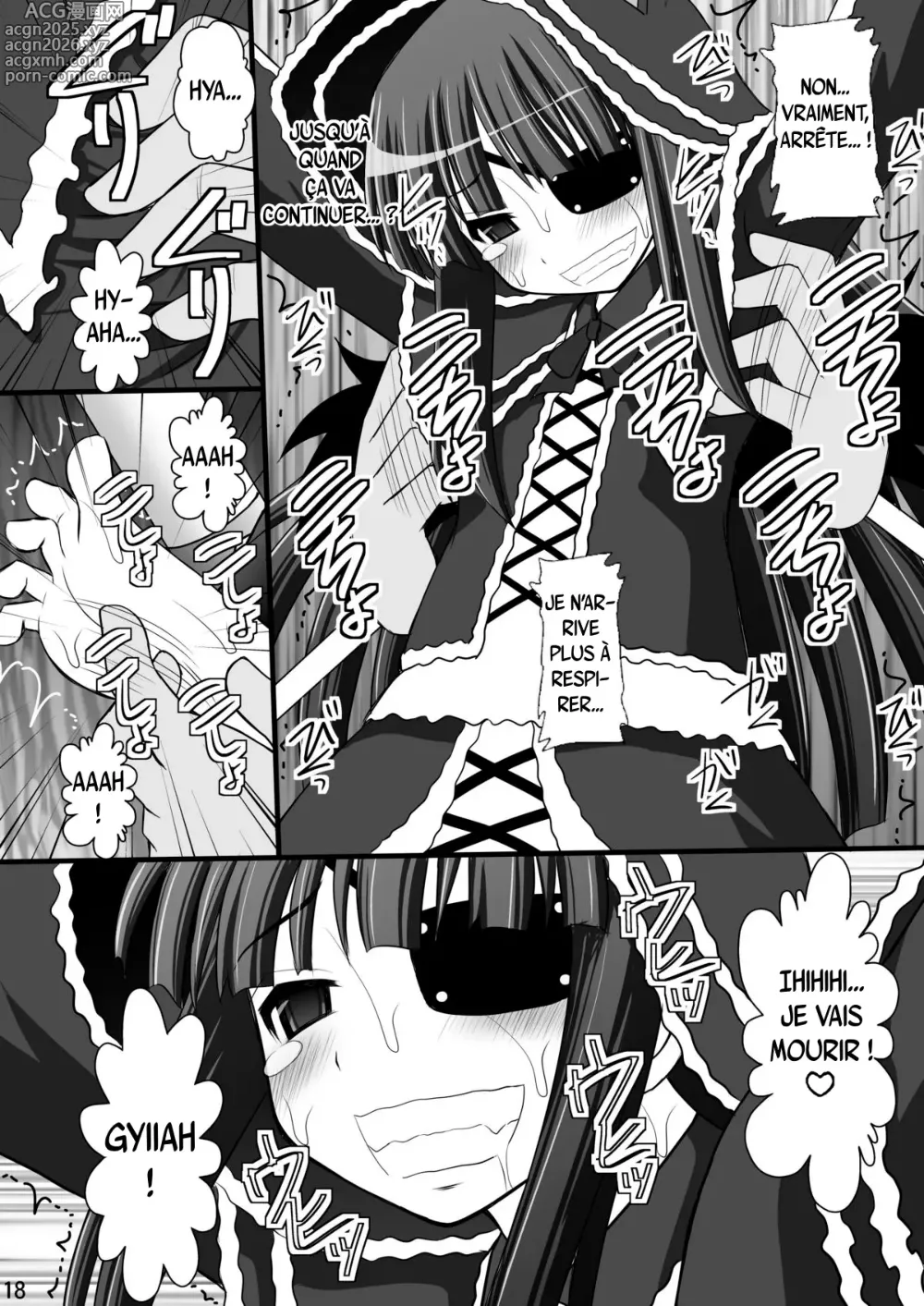 Page 16 of doujinshi Rouleau infernal illustré de torture des jeunes ninjas en détresse - Mode obscène, Partie 3 : Le groupe des 5 filles de l'école cachée d'hebijo