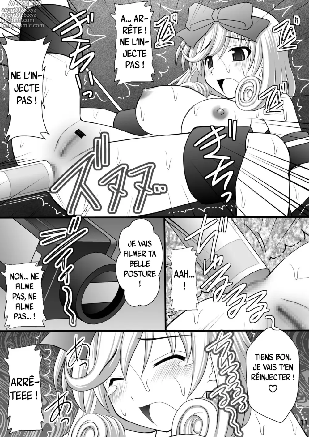 Page 9 of doujinshi Rouleau infernal illustré de torture des jeunes ninjas en détresse - Mode obscène, Partie 3 : Le groupe des 5 filles de l'école cachée d'hebijo