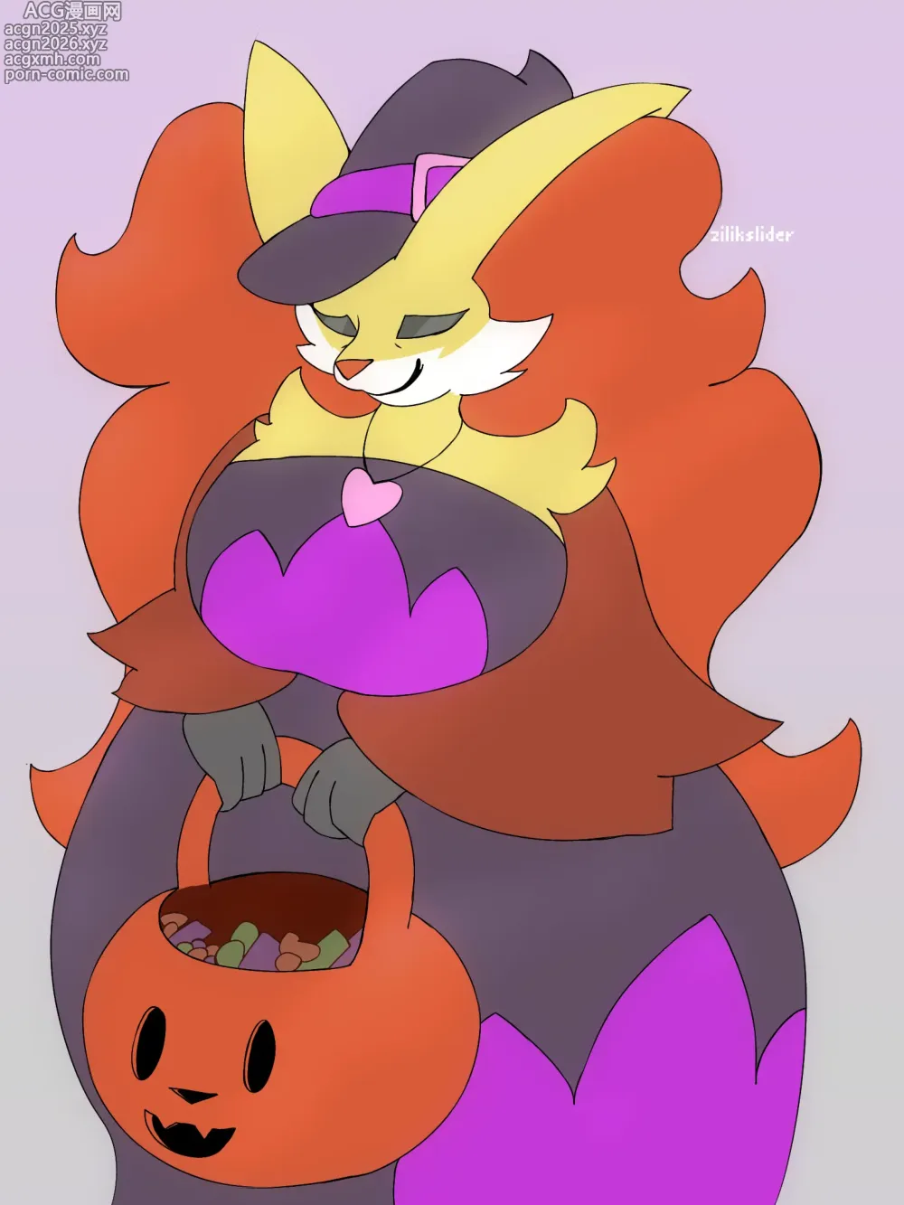 Page 14 of doujinshi Delphox for all