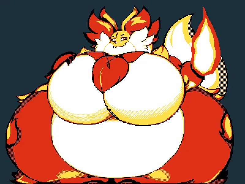 Page 33 of doujinshi Delphox for all