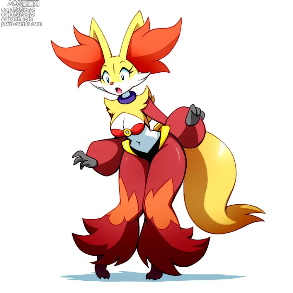 Page 6 of doujinshi Delphox for all
