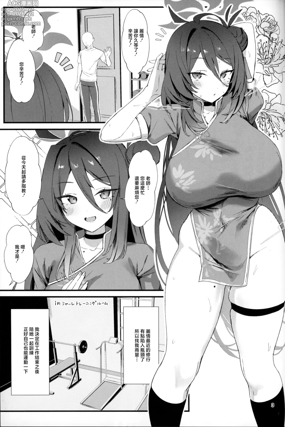 Page 2 of doujinshi Reijo, Futari Kiri no Shugyou o Shiyou.