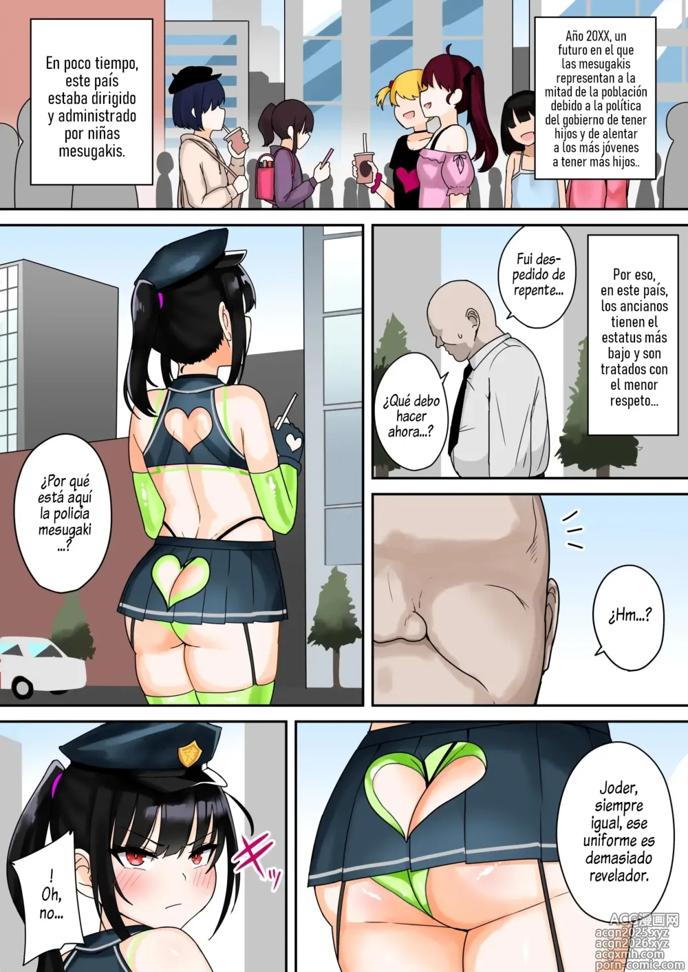Page 2 of doujinshi ¡Estás Arrestado, Viejo Cochino! Policía Mesugaki Patrullando las 24 horas