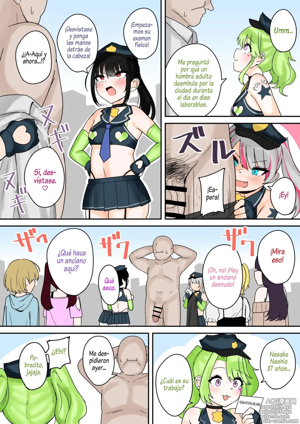 Page 4 of doujinshi ¡Estás Arrestado, Viejo Cochino! Policía Mesugaki Patrullando las 24 horas