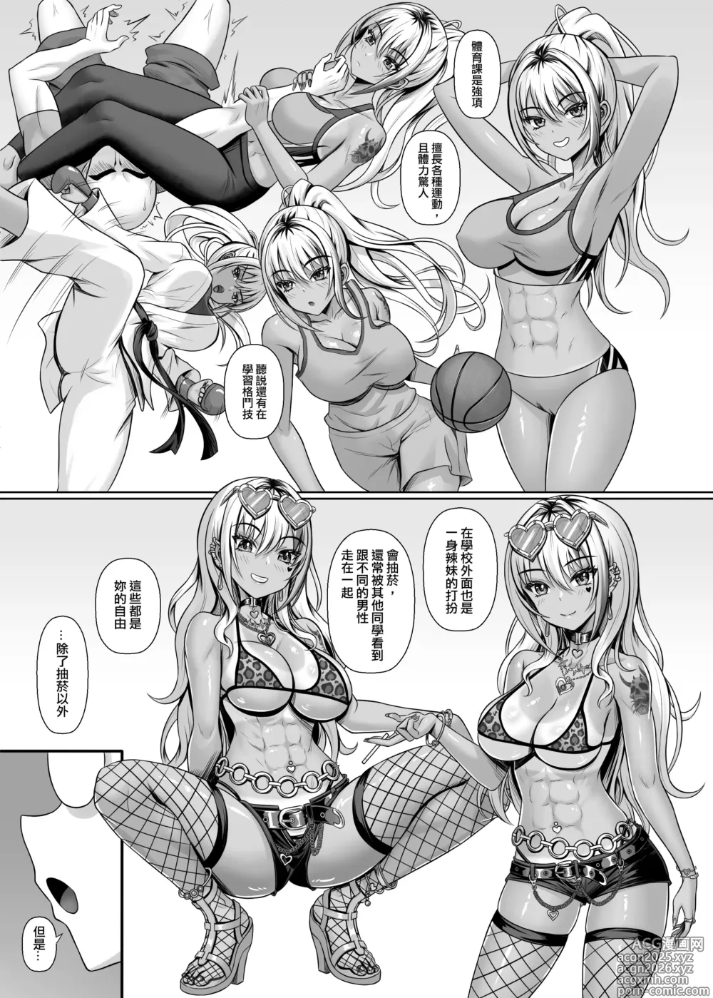 Page 8 of doujinshi 與班上的黑辣妹約炮