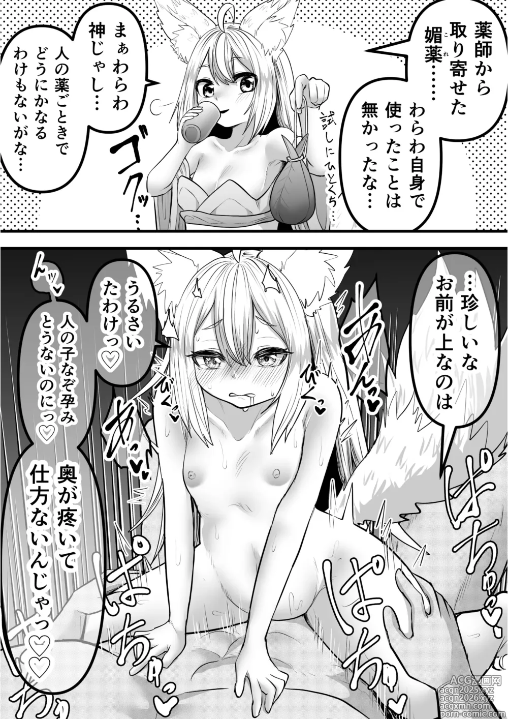 Page 7 of doujinshi Ore no Koto ga Daisuki na Tsundere Kitsune Loli Babaa