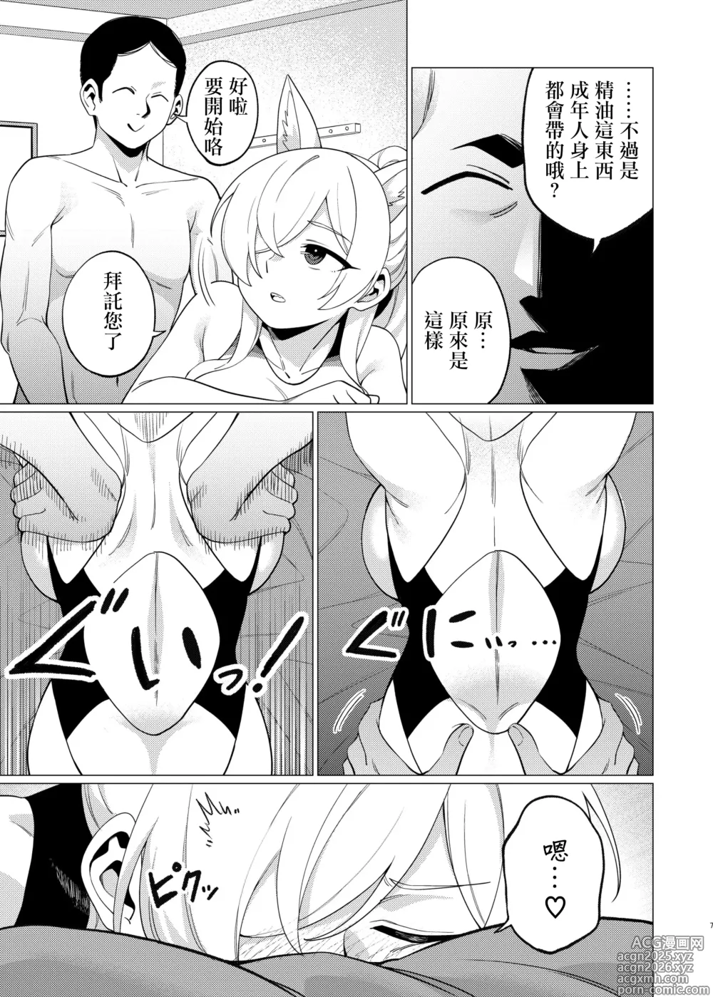 Page 6 of doujinshi Kanna ni Oil Massage suru Hanashi