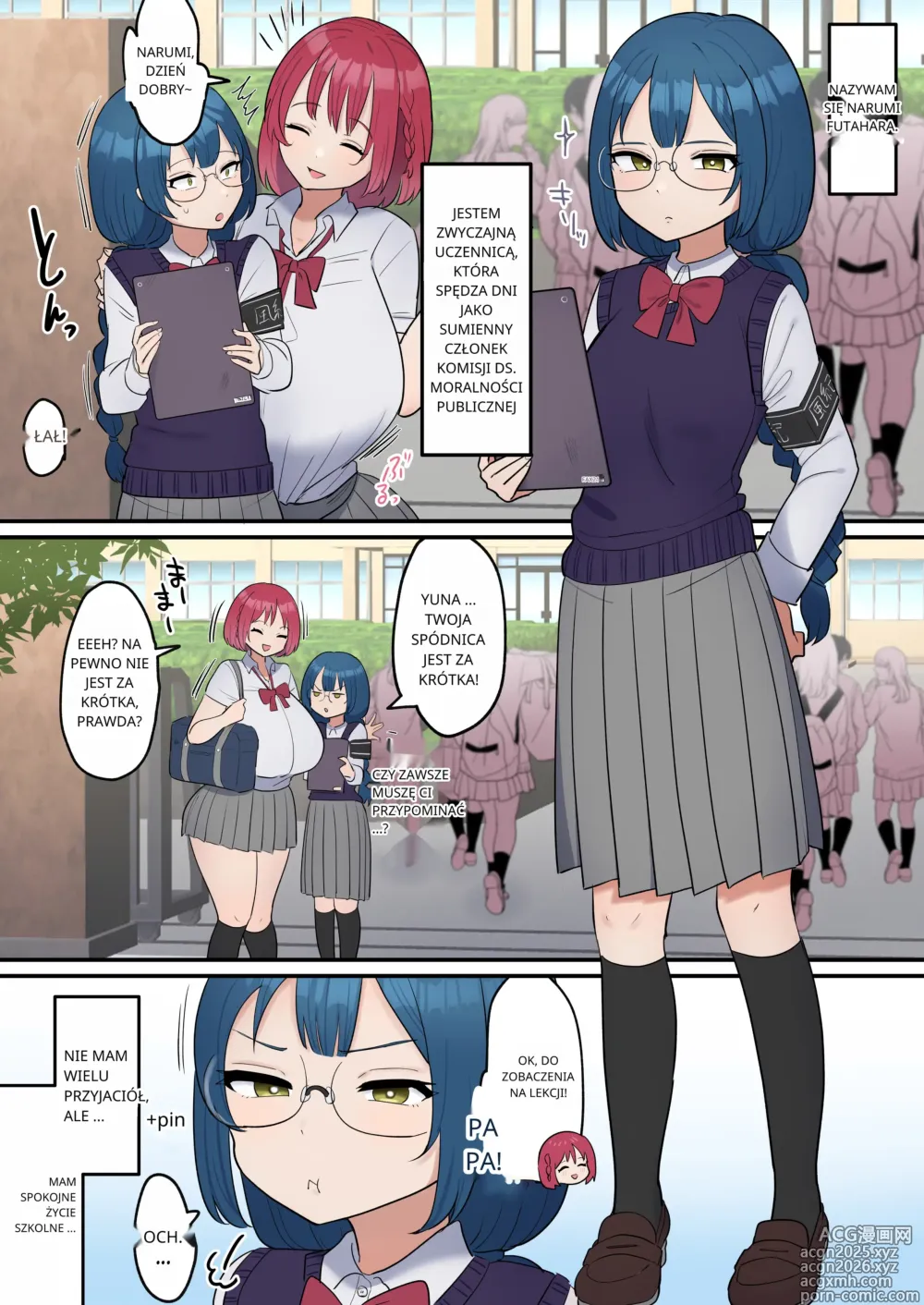 Page 2 of doujinshi The Serious girl Suddenly Grows a Dick and Fucks Her Friend