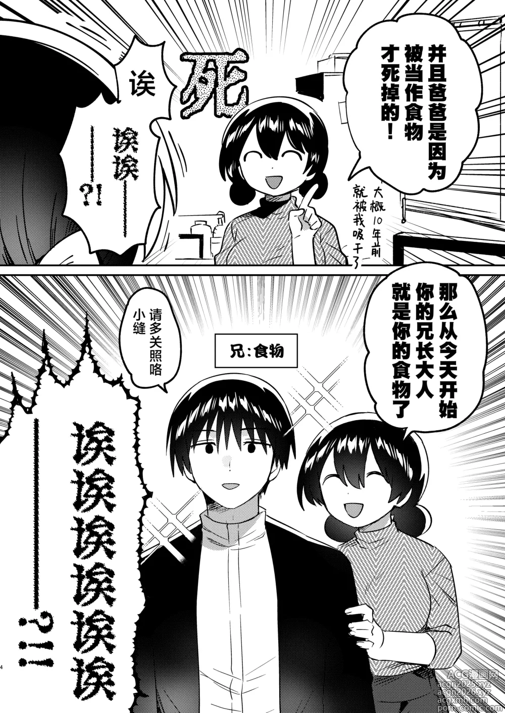 Page 3 of doujinshi 妹妹是淫魔 !?（兄长大人是食物！)