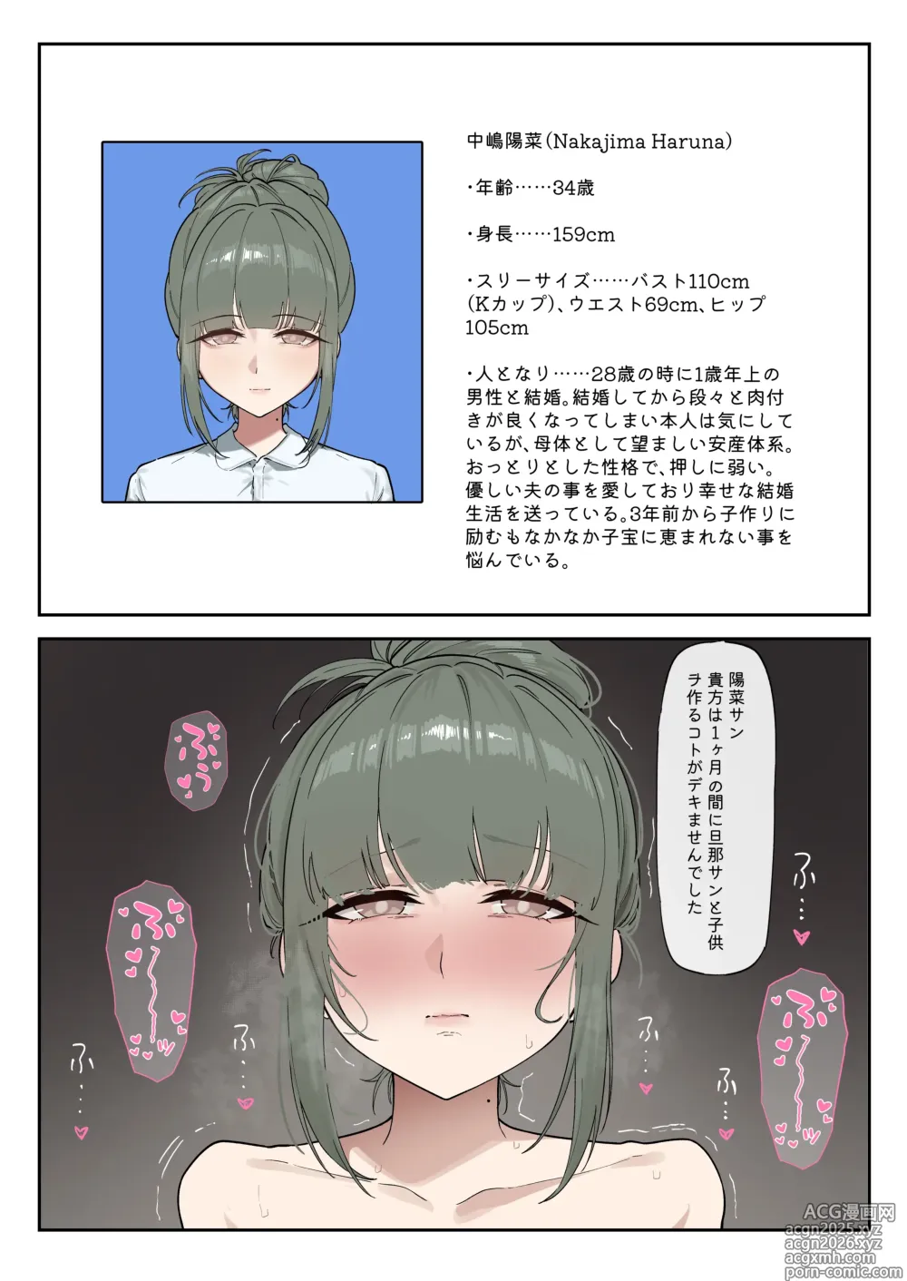 Page 1 of doujinshi 少子化対策未来庁・陽菜編（1）