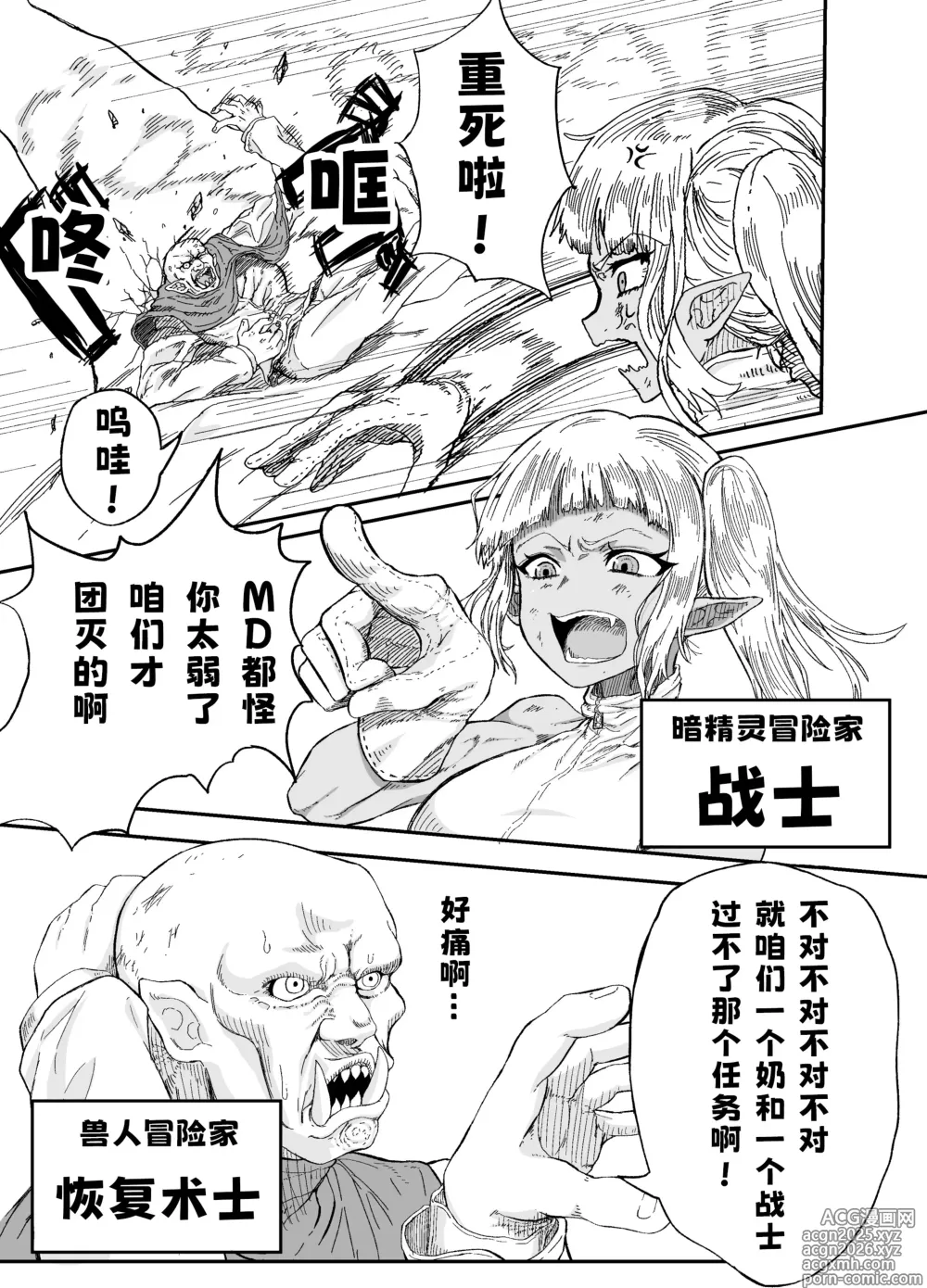 Page 3 of doujinshi 队友的鸡巴太尼玛大了边接受恢复魔法治疗边被操烂